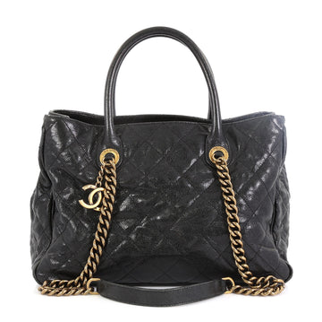Chanel Shiva Tote Quilted Caviar Medium Black 4565815
