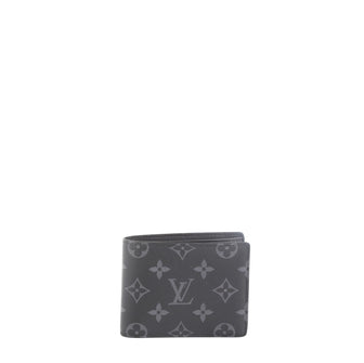 Louis Vuitton Multiple Wallet Limited Edition Monogram Eclipse Split Canvas  Black 4565819