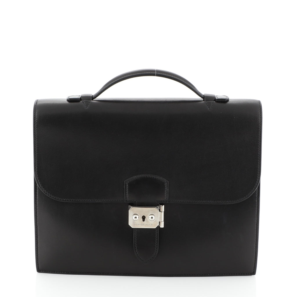 Hermes Sac a Depeches Bag Swift 27 Black 4565829