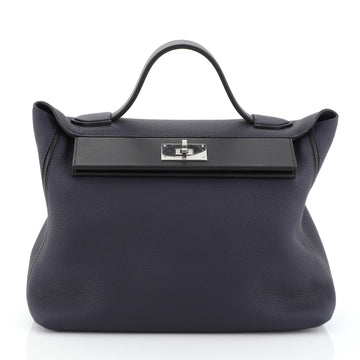 Hermes 24/24 Handbag Togo with Swift 35 Black 4565831
