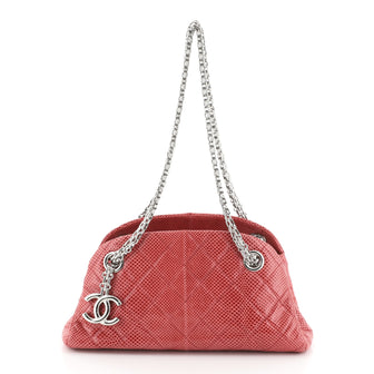 Chanel Just Mademoiselle Bag Lizard Mini Pink 4565838