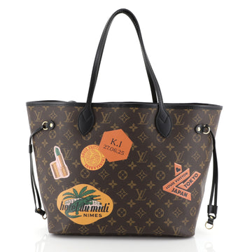 Louis Vuitton Neverfull NM Tote Limited Edition World Tour Monogram Canvas MM