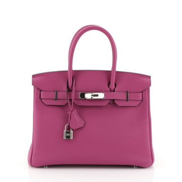 Hermes Birkin Handbag Pink Togo with Palladium Hardware 30 Pink 4565865