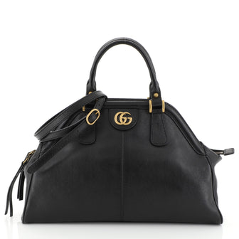 Gucci RE(BELLE) Top Handle Bag Leather Medium Black 4565882