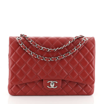 Classic Double Flap Bag Quilted Caviar Jumbo
