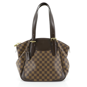 Louis Vuitton Verona Handbag Damier MM Brown 456831