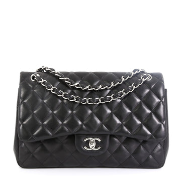 Classic Double Flap Bag Quilted Lambskin Jumbo