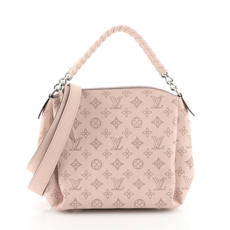 Louis Vuitton Babylone Handbag Mahina Leather BB Pink 457029
