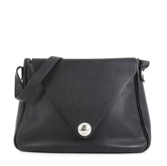 Hermes Christine Handbag Leather Black 4570812