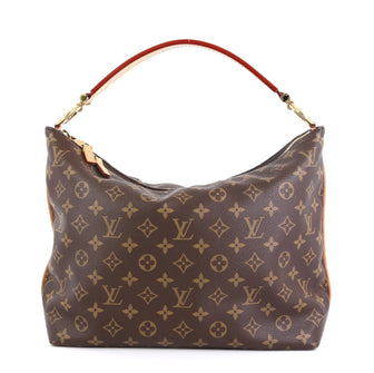 Louis Vuitton Sully Handbag Monogram Canvas PM Brown 457091