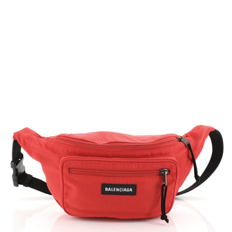 Balenciaga Explorer Belt Bag Canvas Medium Red 457131