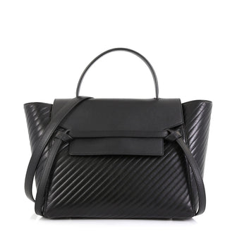 Celine Belt Bag Quilted Calfskin Mini Black 4571710