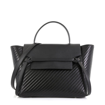 Celine Belt Bag Quilted Calfskin Mini Black 4571710