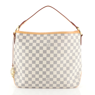 Louis Vuitton Delightful NM Handbag Damier PM White 457173
