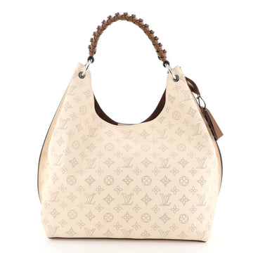 Louis Vuitton Carmel Hobo Mahina Leather Neutral 457212