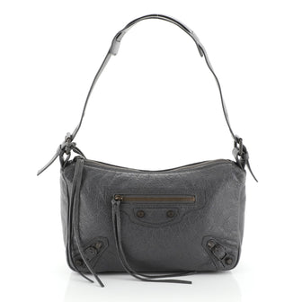 Balenciaga Getaway Classic Studs Bag Leather Gray 4576801