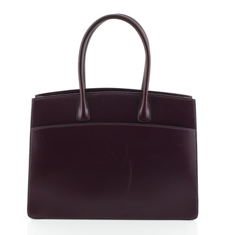 Hermes Horizontal White Bus Handbag Leather 30 Purple 4576920