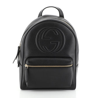 Gucci Soho Chain Backpack Leather Black 4576972