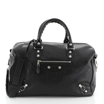 Balenciaga Polly Giant Studs Bag Leather Black 4577013
