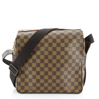 Louis Vuitton Naviglio Handbag Damier Brown 457708
