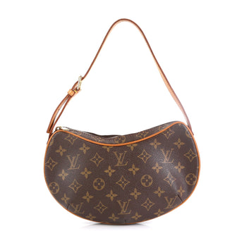 Louis Vuitton Croissant Handbag Monogram Canvas PM Brown 457711