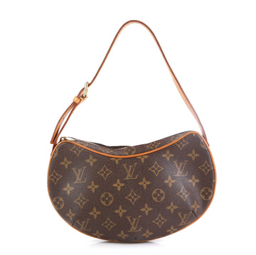 Louis Vuitton Croissant Handbag Monogram Canvas PM Brown 457711