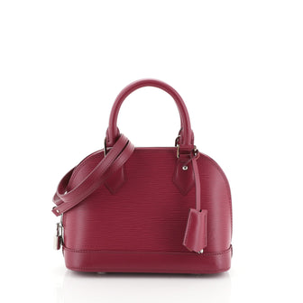Louis Vuitton Alma Handbag Epi Leather BB Purple 4577515