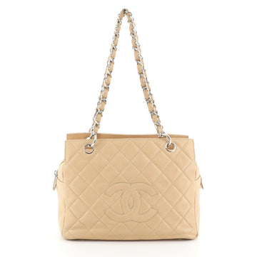 Chanel Petite Timeless Tote Quilted Caviar Neutral 457753