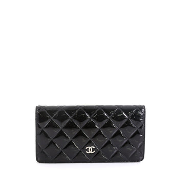 Chanel Bi-Fold Wallet Quilted Patent 