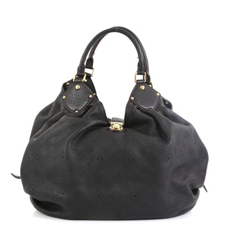Louis Vuitton L Hobo Mahina Leather Black 4578513