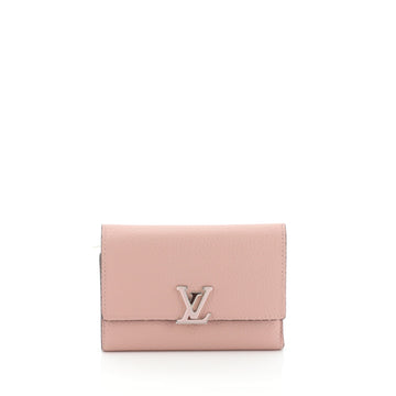 Louis Vuitton Capucines Compact Wallet Leather 