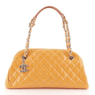 Just Mademoiselle Bag Quilted Patent Medium