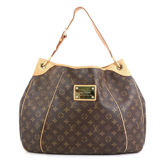 Louis Vuitton Galliera Handbag Monogram Canvas GM Brown 457859