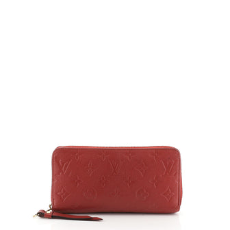 Louis Vuitton Zippy Wallet Monogram Empreinte Leather Red 4578711