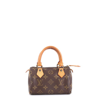 Louis Vuitton Speedy Mini HL Handbag Monogram Canvas Brown 4578732