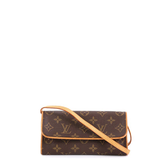 Louis Vuitton Twin Handbag Monogram Canvas PM Brown 4578743