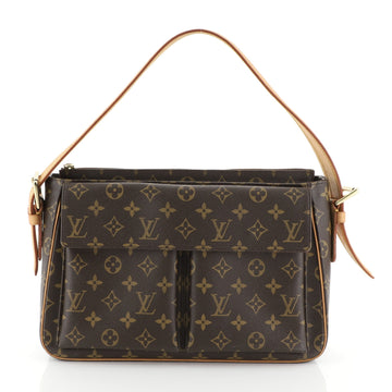 Louis Vuitton Viva Cite Handbag Monogram Canvas GM Brown 4578747