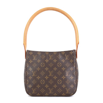 Louis Vuitton Looping Handbag Monogram Canvas MM Brown 4578748
