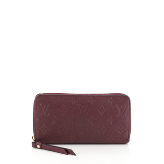 Louis Vuitton Zippy Wallet Monogram Empreinte Leather Purple 4578769
