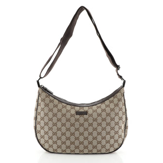 Gucci Web Saddle Messenger GG Canvas Medium Brown 4580726
