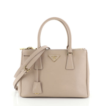 Prada Galleria Double Zip Tote Saffiano Leather Small
