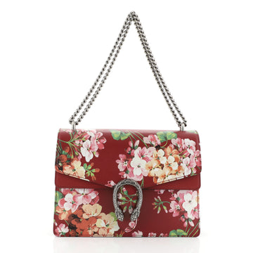 Gucci Dionysus Bag Blooms Print Leather Medium Red 458091