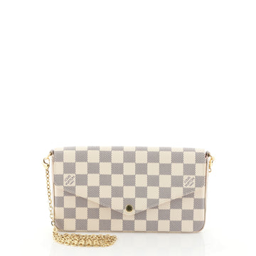 Louis Vuitton Felicie Pochette Damier White 4581218