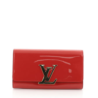 Louis Vuitton Louise Clutch Patent East West Red 4581219