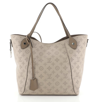 Louis Vuitton Hina Handbag Mahina Leather MM Neutral 458121
