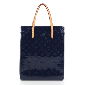 Louis Vuitton Catalina Handbag Monogram Vernis North South Blue 458122