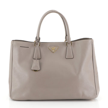 Prada Lux Open Tote Saffiano Leather Large White 4581310