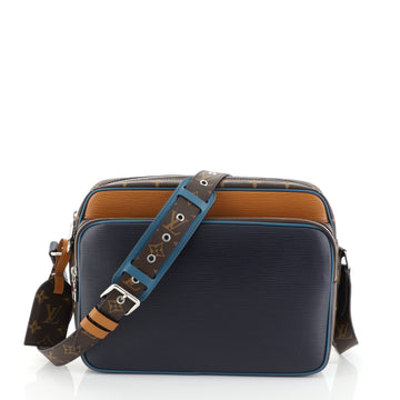 Louis Vuitton Nil Slim Messenger Bag Epi Leather with Monogram Canvas PM