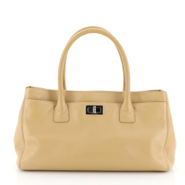 Chanel Reissue Cerf Executive Tote Leather East West Brown 458162