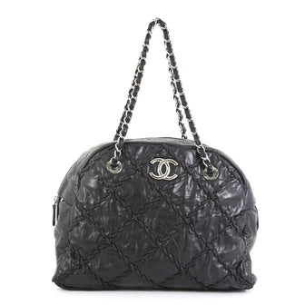 Chanel Ultra Stitch Bowling Bag Quilted Calfskin Large